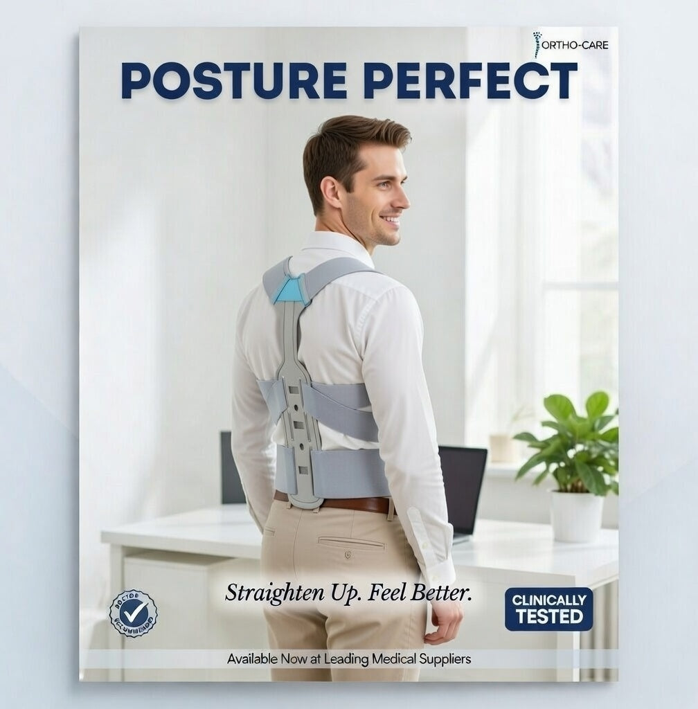 دعامة تصحيح وضعية الظهر الطبية — تخلص من الانحناء والألم نهائياً